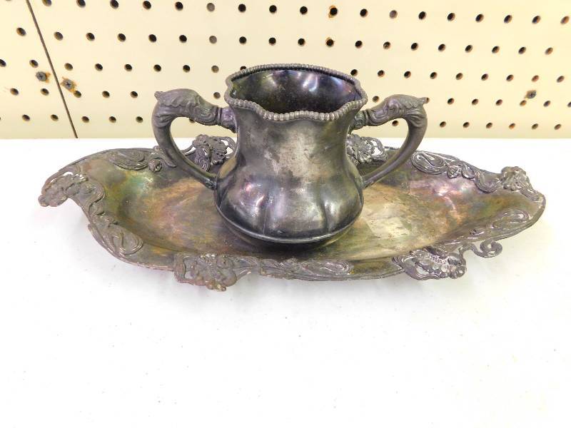 SILVER PLATE DECOR ITEMS