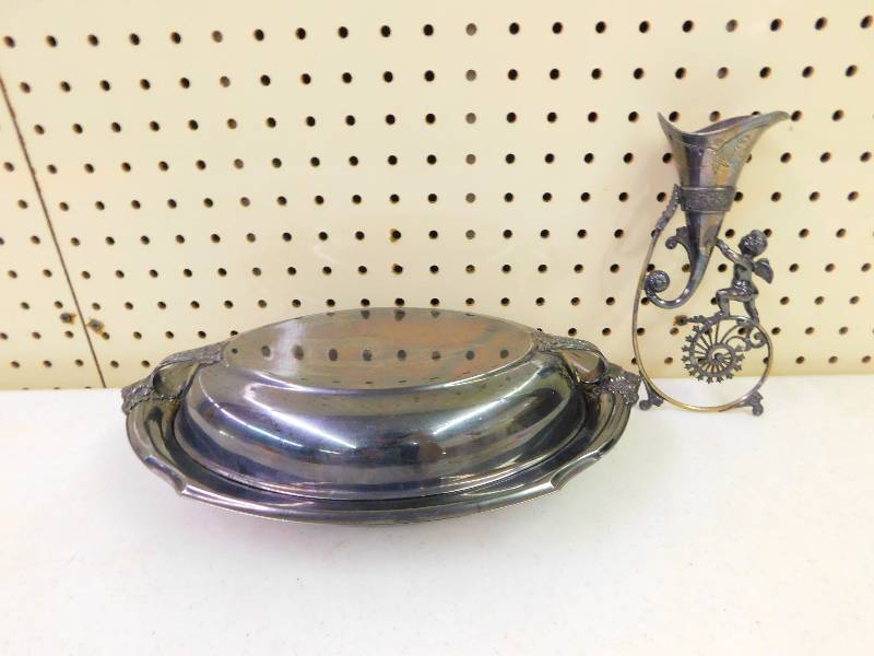 SILVER PLATE DECOR ITEMS