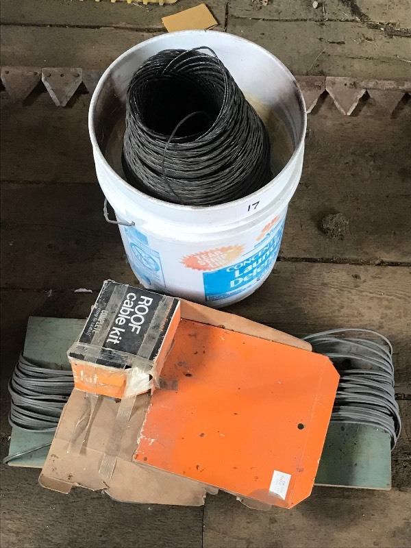 lot 17 image: Roll Of Twine & Roof Cable Kit