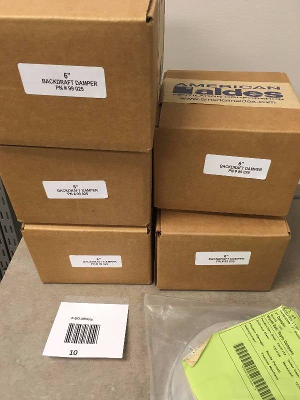 HOOD BACK DRAFT DAMPERS