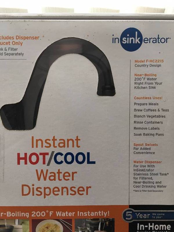 INSINKERATOR HOT & COLD  WATER DISPENSER