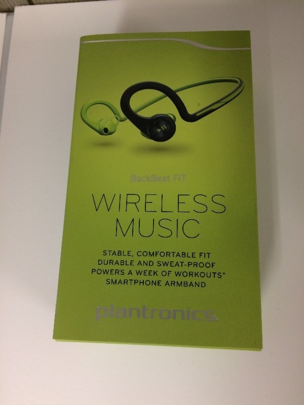 lot 26 image: NEW Plantronics BackBeat Fit Wireless Music Earphones