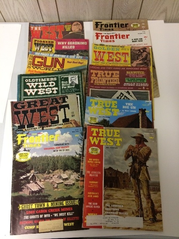 lot 44 image: 13 Vintage Magazines - Wild West Theme