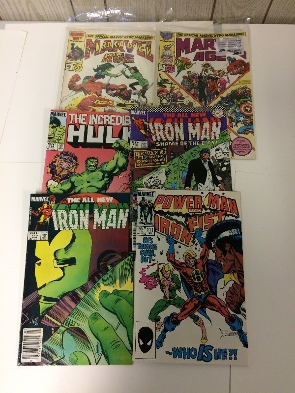 lot 49 image: 6 Marvel Comic Books 50-60 Cents