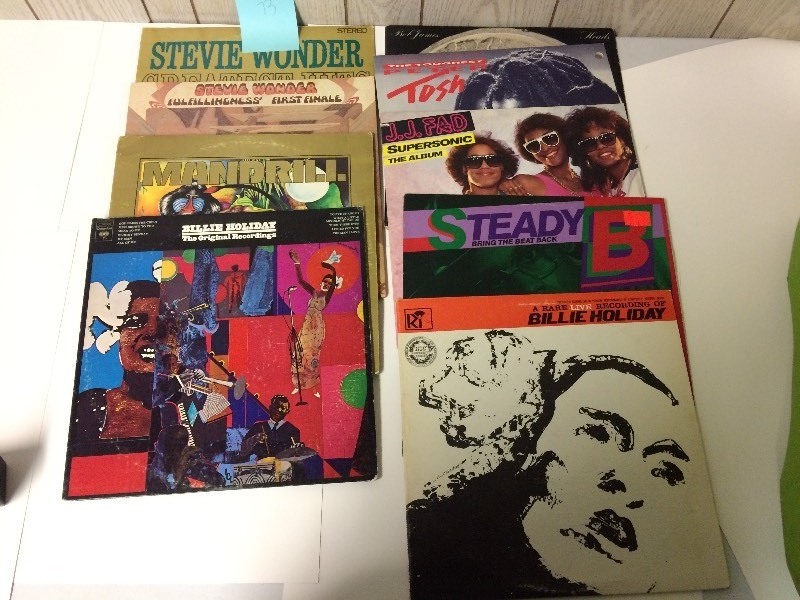 lot 73 image: Vinyl Record Albums - Billie Holiday, Stevie Wonder, more