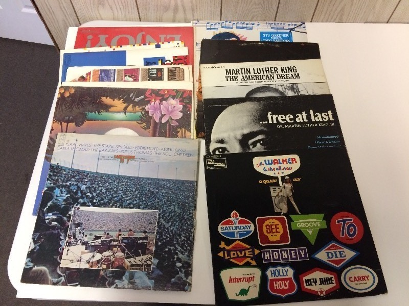 lot 82 image: Vinyl Record Albums - Wattstax, Martin Luther King, more