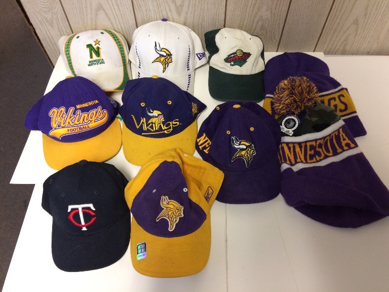 lot 102 image: Vikings, North Stars, Twins, Wild Hats