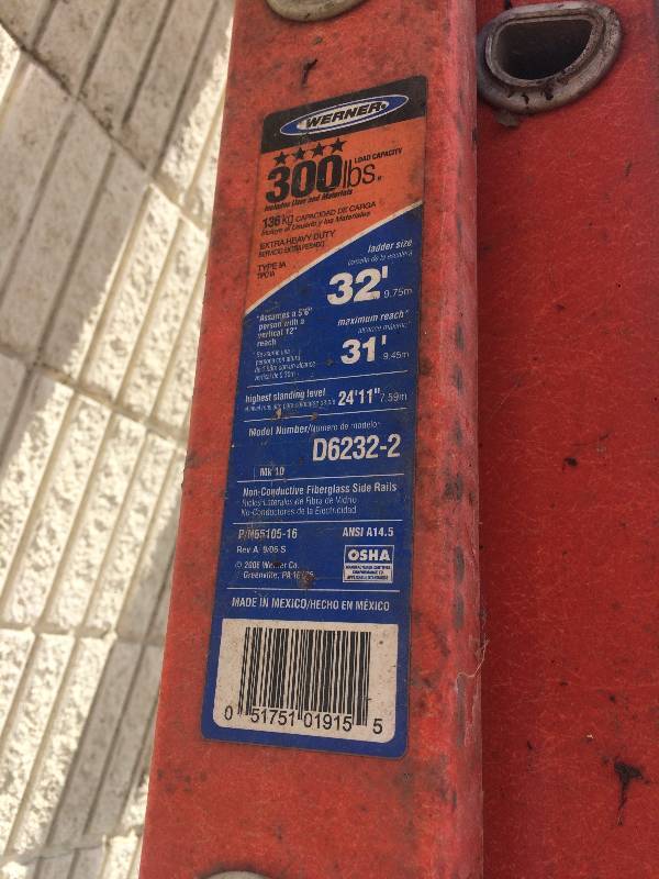 Werner 32 Ladder