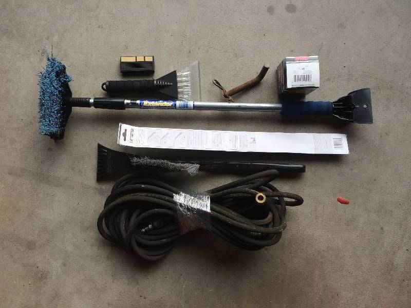 Air Hose, Scrapers, and More