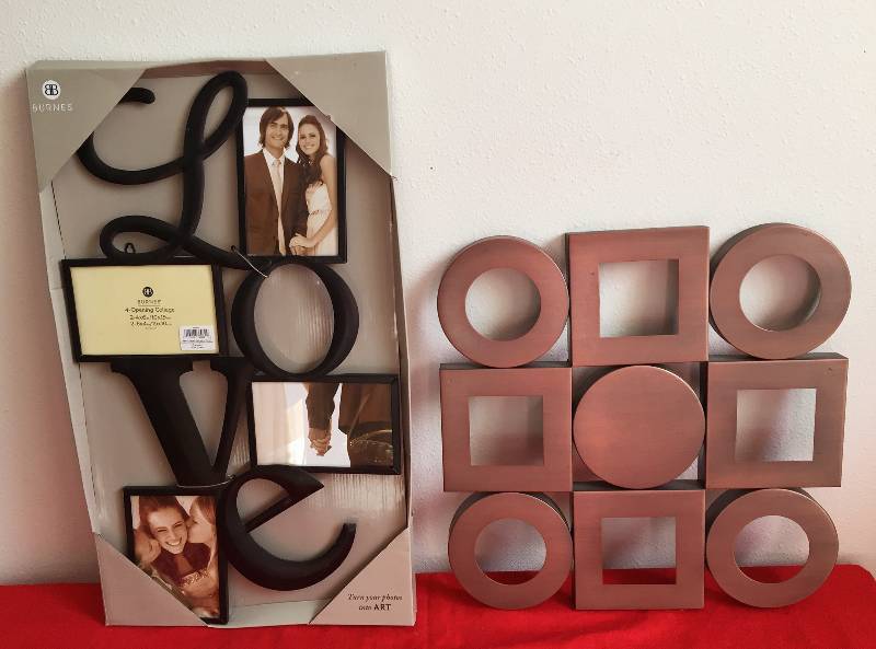 lot 29 image: Lighted Flag and Picture Frames