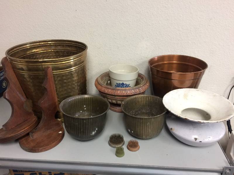lot 12 image: Assorted Vintage Planter Pots and More