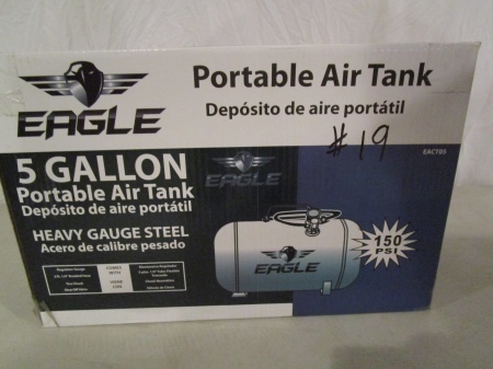 lot 19 image: Eagle Portable 5 Gallon Air Tank