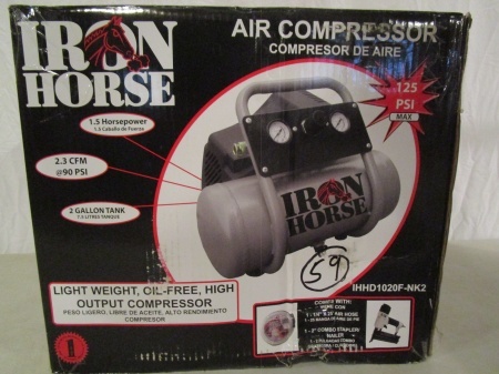 lot 59 image: Iron Horse Air Compressor Kit