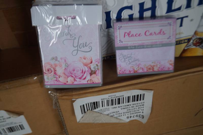 lot 28 image: Pallet of Invitation & Thank You Cards