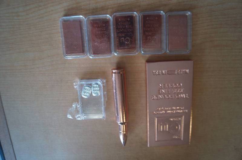 lot 119 image: Silver & Copper Bars