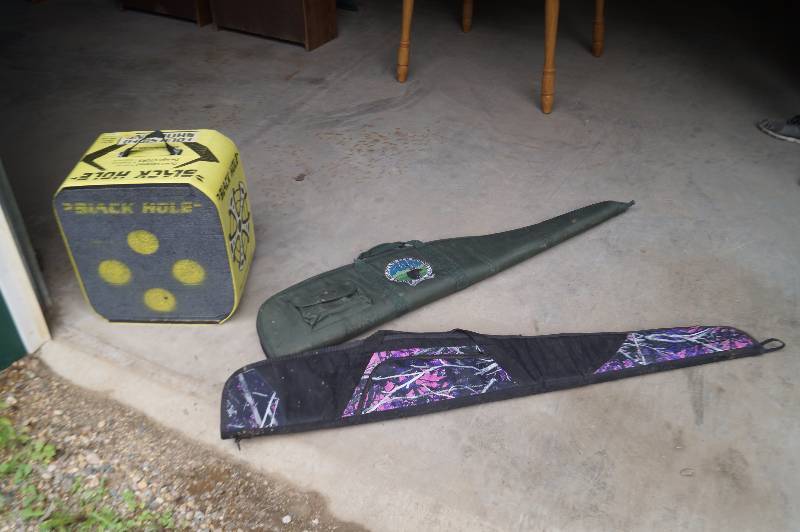 lot 18 image: Archery Target & Gun Cases