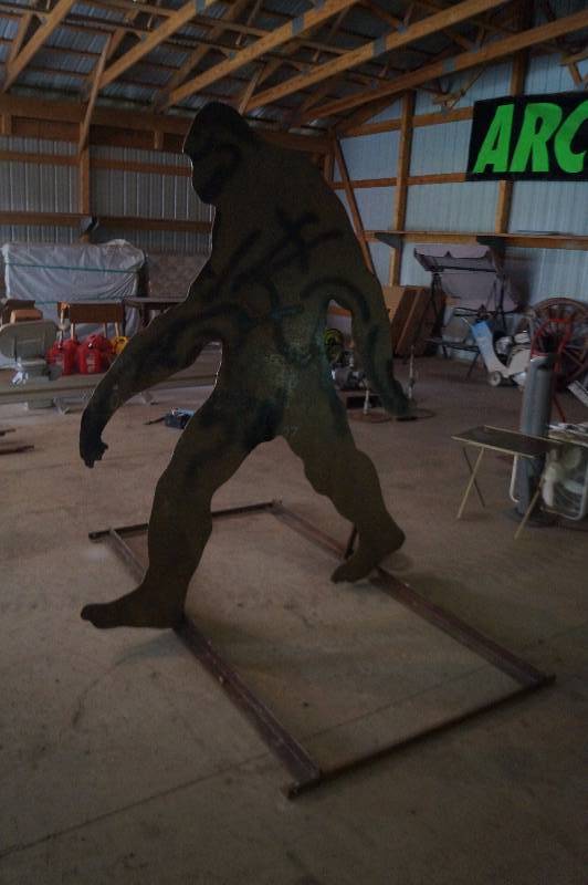 lot 32 image: Steel Big Foot Figure