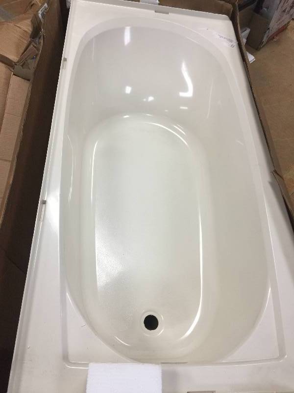 lot 13 image: Sterling Performa 5 ft. Left Drain Soaking Tub in Biscuit