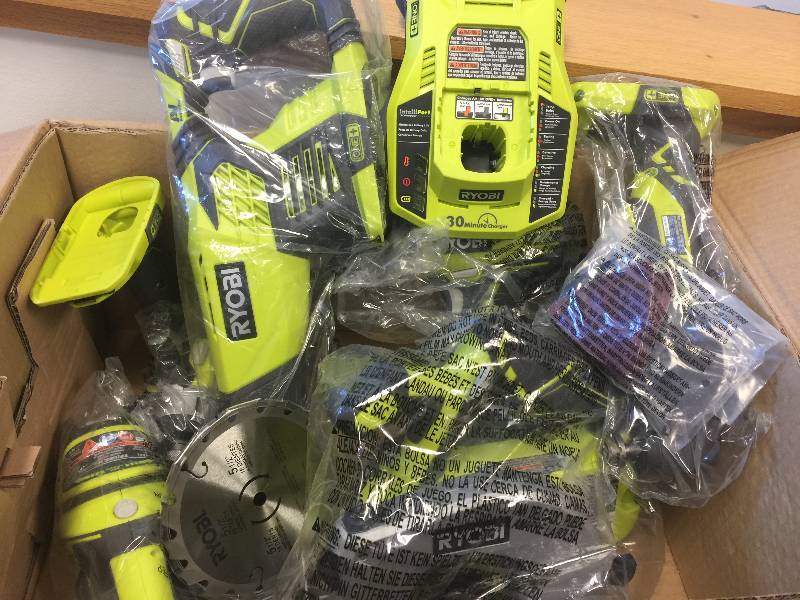 lot 26 image: Ryobi ONE 18-Volt Lithium-Ion  (6-Tool) Tool Batterries are not includes