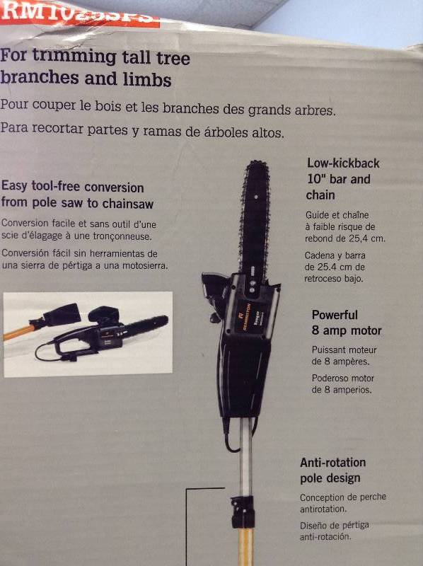lot 46 image: Remington 8  amp Electric Pole Saw