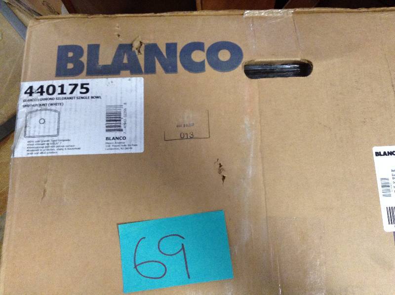 lot 69 image: Blanco 440175 Diamond Single Bowl Silgranit new
