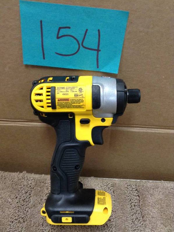 lot 154 image: Dewalt 20-Volt Max Lithium-Ion 14 in. Cordless Impact Driver (Tool-Only)