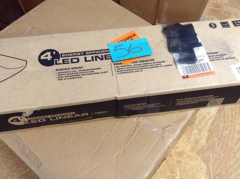 lot 56 image: Lithonia Lightning 4 LED Linear