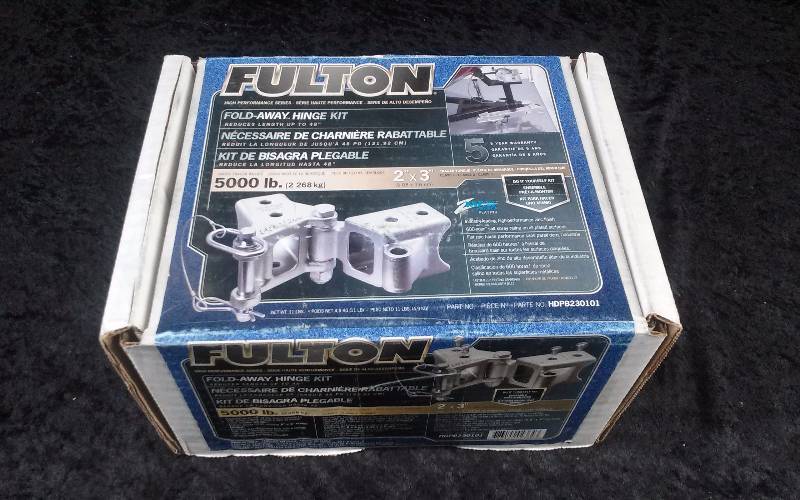 lot 15 image: Fulton Fold Away Hinge Kit For Trailer, 5000lb, 2x3 Tongue