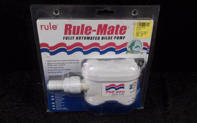 lot 29 image: Rule-Mate Fully Automated Bilge Pump, 750GPH, 12v