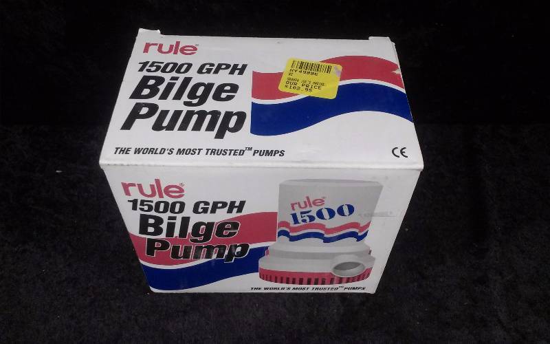 lot 34 image: Rule-Mate Bilge Pump, 1500GPH, 13.6v