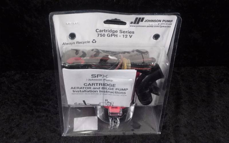 lot 35 image: Johnson Pump Cartridge Aerator & Bilge Pump, 750GPH, 12v