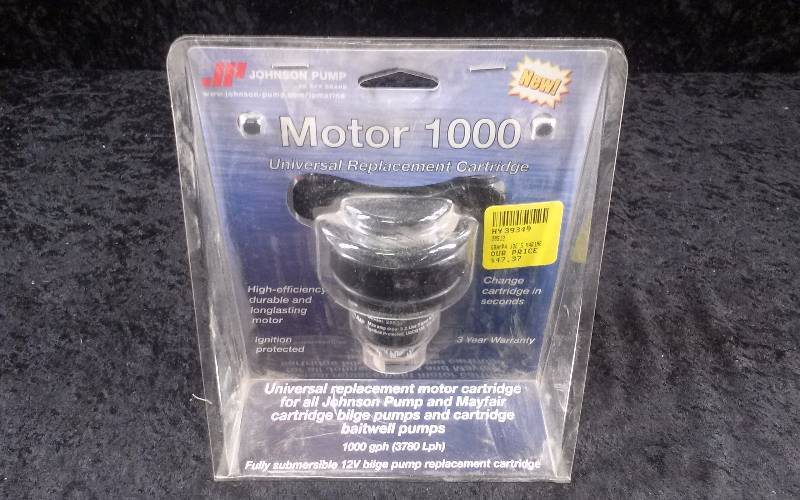 lot 39 image: Johnson Pump Motor 1000 Universal Replacement Cartridge, 1000GPH, Model 28512