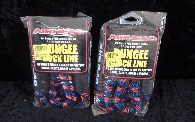 lot 57 image: Lot - Airhead Bunge Dock Lines, (1) 4FT, (1) 6FT