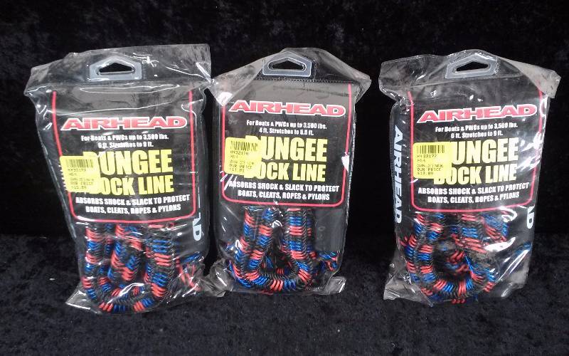 lot 58 image: Lot - Airhead Bunge Dock Lines, (1) 4FT, (2) 6FT