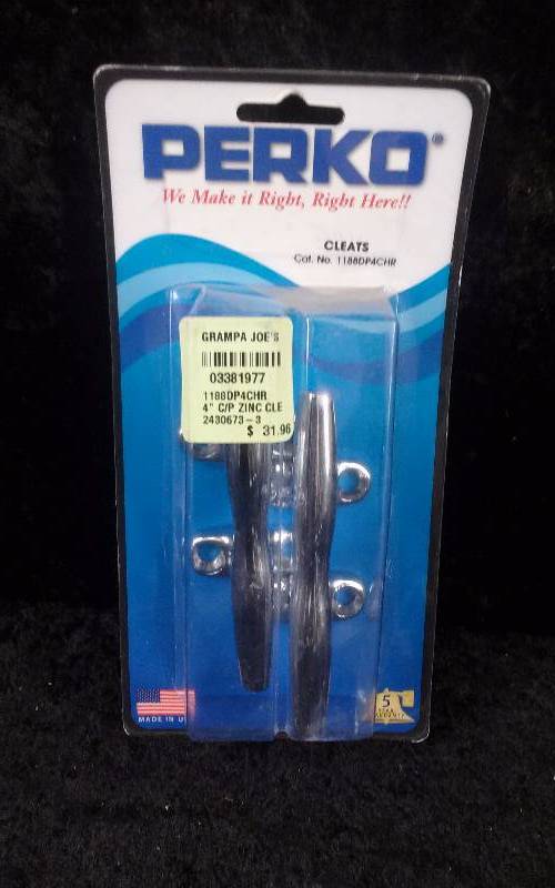 lot 64 image: Perko Open Base Rope Cleats, Max 516 rope