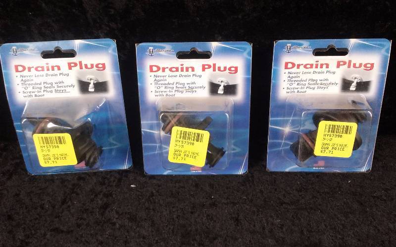 lot 68 image: Lot - 3 TH Marine Drain Plugs, PN D-1-DP