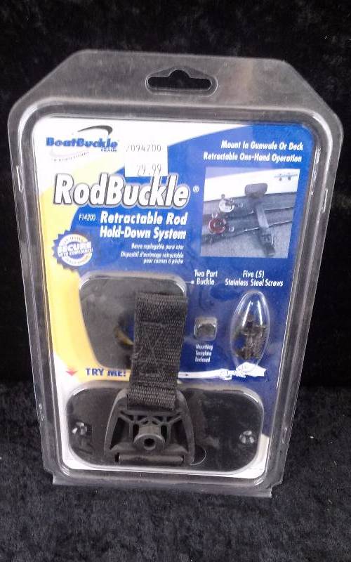 lot 76 image: Boat Buckle Rod Buckle, Retractable Rod Hold Down System, PN F14200
