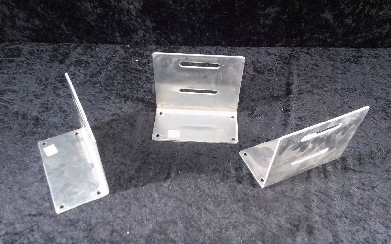 lot 82 image: Lot -  3 Mounts for PROSPN Power Pole to FloorWall, PN 6J Mt-PLT-hp