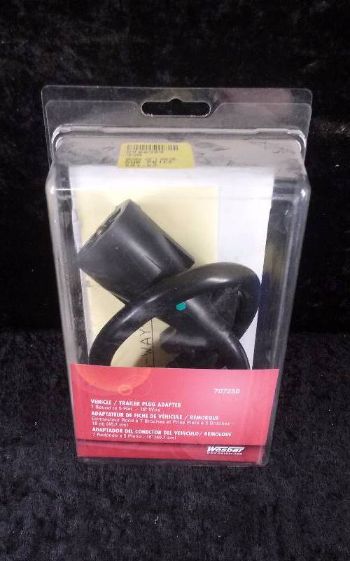 lot 86 image: Wesbar VehicleTrailer Plug Adapter, 7 round5flat, 18 wire, PN F3050-00