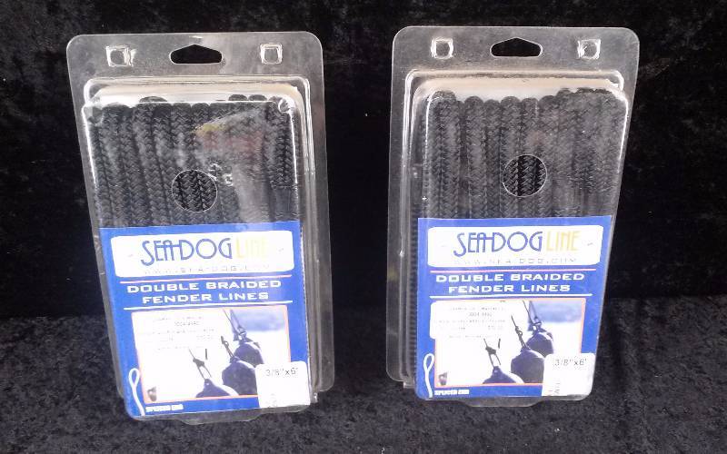 lot 88 image: Lot - (2) Sea Doglne Double Braided Tender Lines, 38 x 6, Black