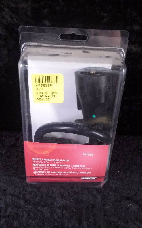 lot 91 image: Wesbar VehicleTrailer Plug Adapter, 7 round5flat, 18 wire, PN F3050-00