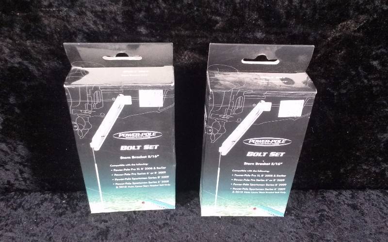 lot 92 image: Lot - (2) Power-Pole Bolt Set, Stern Bracket, 516