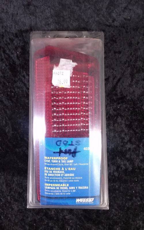 lot 111 image: Wesbar Waterproof Stop, Turn & Tail Lamp, LeftRoadside, PN 403028