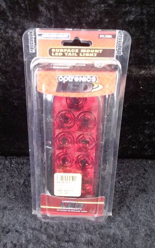 lot 119 image: Optronics LED Surface Mount Tail Light, 3 Function, Waterproof, PN STL-78RK
