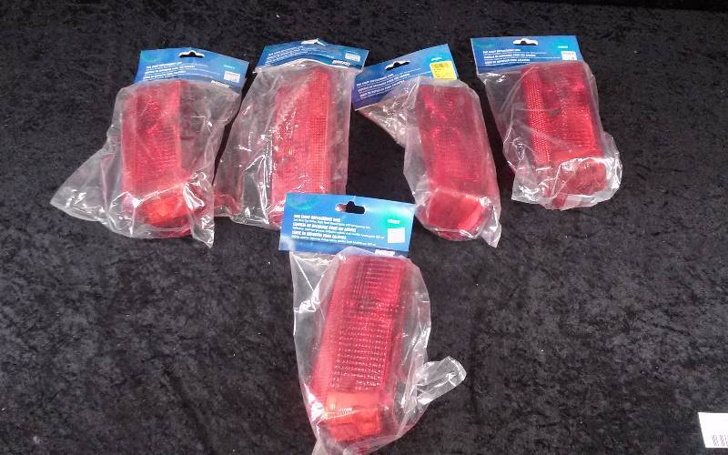 lot 158 image: Lot - (5) Wesbar Tail Light Replacement Lens, PN 003372