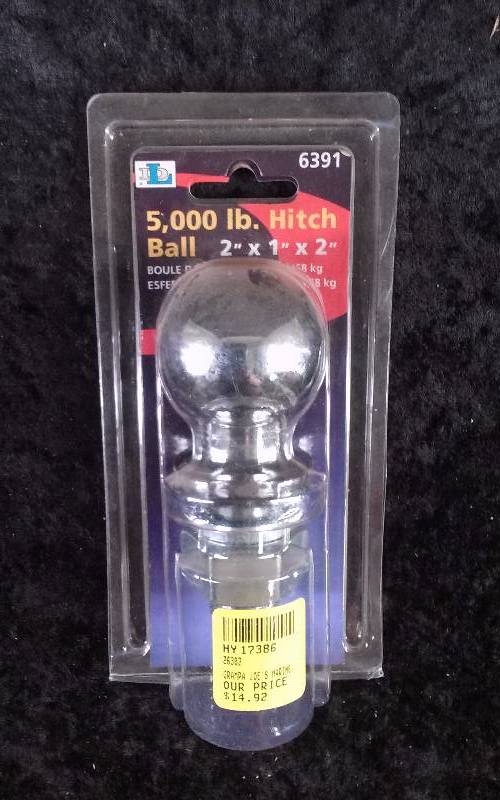 lot 176 image: Dutton 5000lb Hitch Ball, 2 x 1 x 2, PN 6391