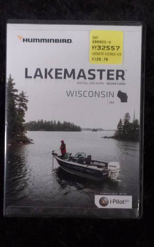 lot 224 image: Hummingbird LAKEMASTER Digital GPS MapsMicro Card 6.0  Wisconsin