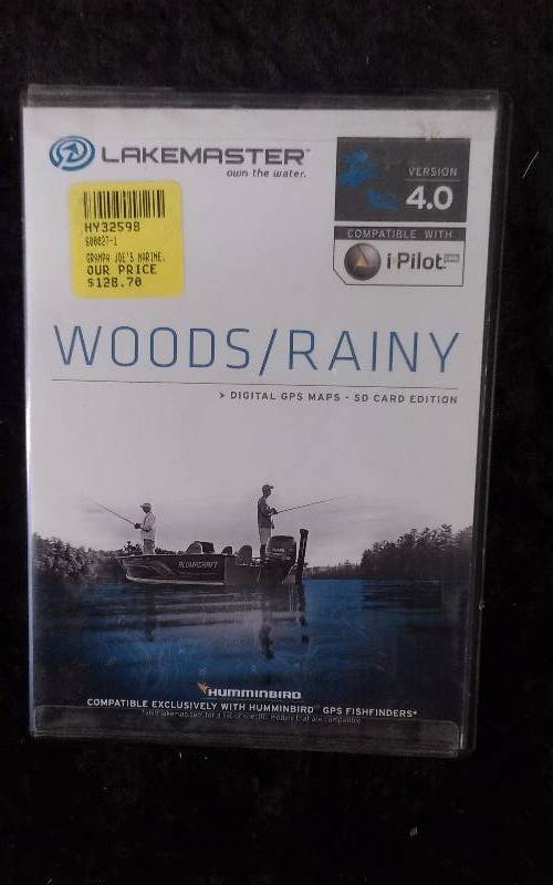 lot 225 image: Hummingbird LAKEMASTER Digital GPS MapsSD Card 4.0, WOODSRAINY