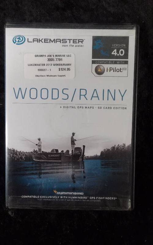 lot 227 image: Hummingbird LAKEMASTER Digital GPS MapsSD Card 4.0, WOODSRAINY