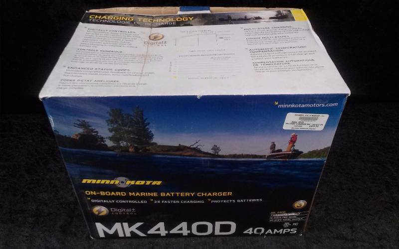 lot 236 image: MinnKota MK440D On-Board Marine Battery Charger, Digitally Controlled, 4 banks